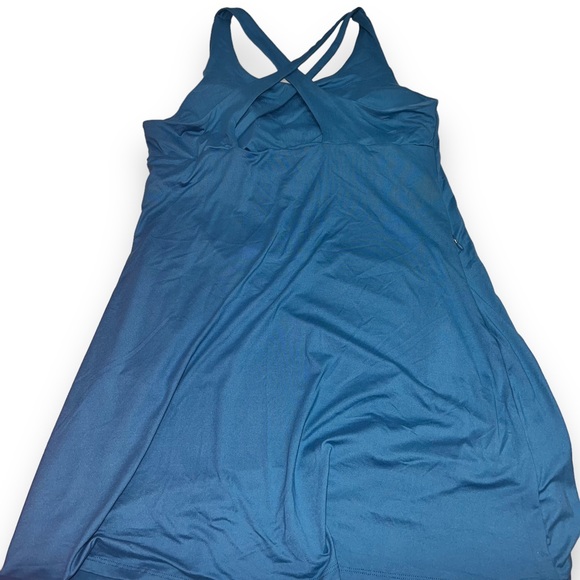 NEW Kyodan Outdoor Blue Active Workout Dress Size XL Criss Cross Strappy Back - Picture 6 of 8